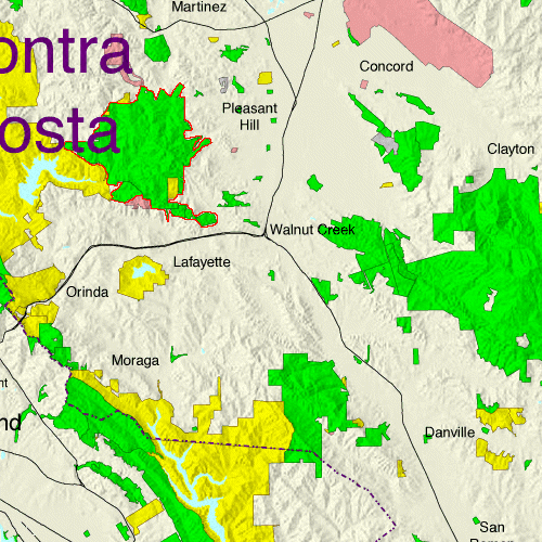 Briones within Contra Costa County