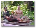 cooked luau pig